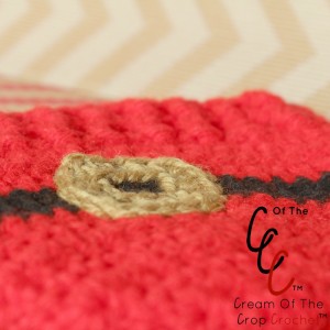 Cream Of The Crop Crochet ~ Preemie/Newborn Santa Belt Buckle Hats {Free Crochet Pattern}