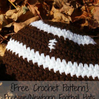 Preemie Newborn Football Hat Crochet Pattern