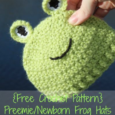 Preemie Newborn Frog Hat Crochet Pattern