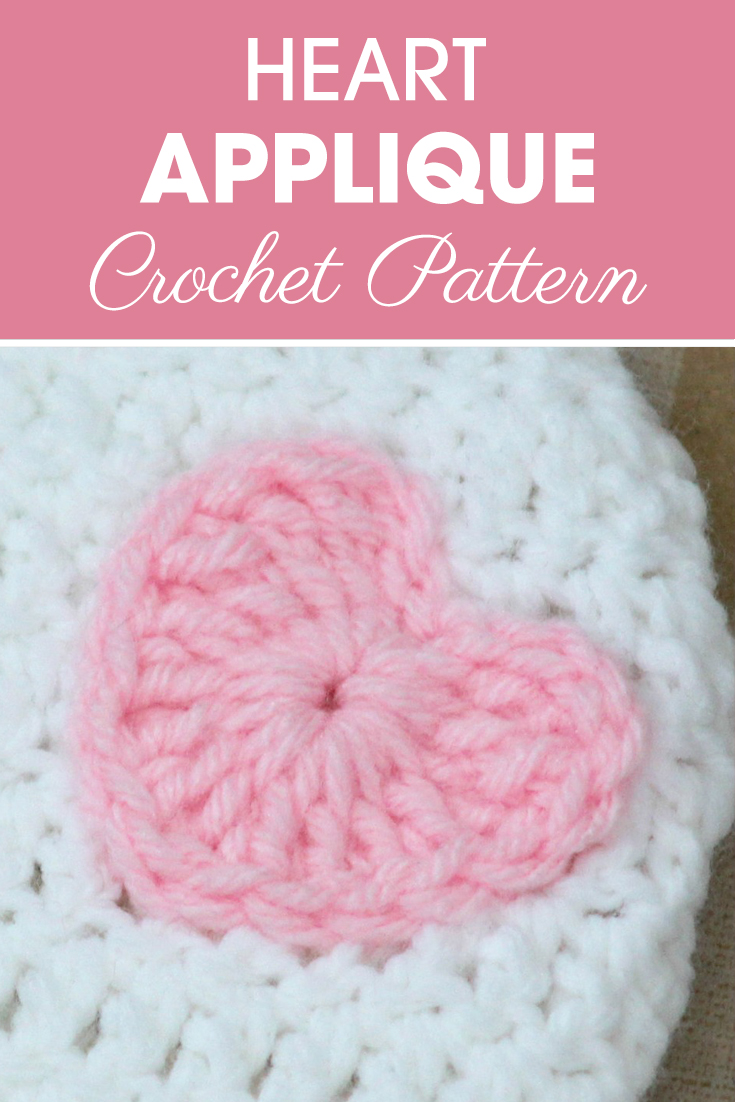 This heart applique is easy and simple. Make this crochet heart in less than 2 minutes! #crochet #crochetlove #crochetaddict #crochetpattern #crochetinspiration #ilovecrochet #crochetgifts #crochet365 #addictedtocrochet #yarnaddict #yarnlove #crochetapplique #heartapplique #crochetaccessory #crochethat 