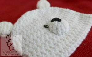 Cream Of The Crop Crochet ~ Preemie/Newborn Polar Bear Hats {Free Crochet Pattern}