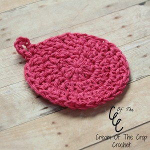 Cream Of The Crop Crochet ~ Hanging Face Scrubbie {Free Crochet Pattern}