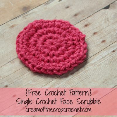 Single Crochet Face Scrubbie Crochet Pattern