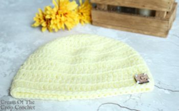 Front Loop Newborn Hat Crochet Pattern | Cream Of The Crop Crochet