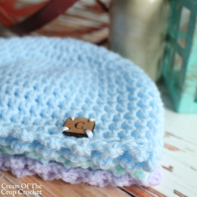 Picot Newborn Hat Crochet Pattern