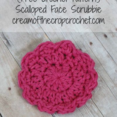 Scalloped Face Scrubbie Crochet Pattern