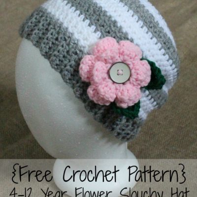 4-12 Year Meghan Slouch Hat Crochet Pattern