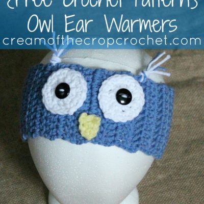 Owl Ear Warmers Crochet Pattern