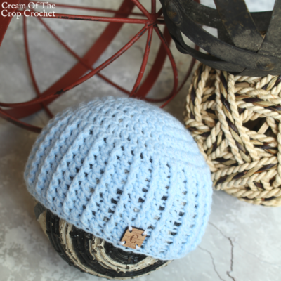 Textured Newborn Hat Crochet Pattern