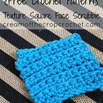 Texture Square Face Scrubbie Crochet Pattern