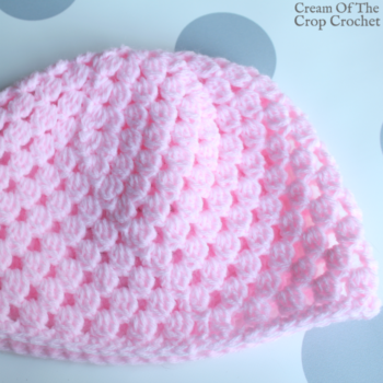 Cluster Newborn Hat Crochet Pattern | Cream Of The Crop Crochet