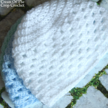 Granny Stitch Newborn Hat Crochet Pattern | Cream Of The Crop Crochet