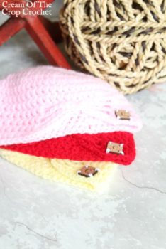 Butterfly Newborn Hat Crochet Pattern | Cream Of The Crop Crochet