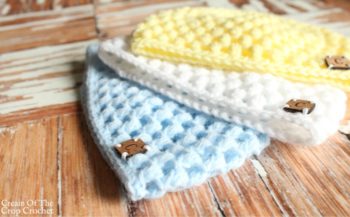 Puff Stitch Newborn Hat Crochet Pattern | Cream Of The Crop Crochet