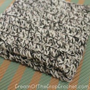 Cream Of The Crop Crochet ~ Triple Crochet Washcloth/Dishcloth {Free Crochet Pattern}