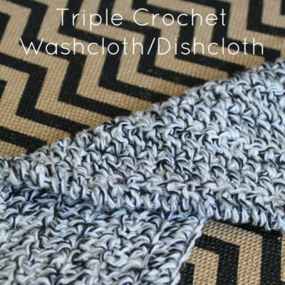 Triple Crochet Washcloth Dishcloth Crochet Pattern