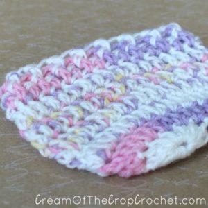 Cream Of The Crop Crochet ~ 1-3 lb Preemie Light Worsted Weight Ribbed Hat {Free Crochet Pattern}
