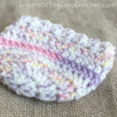 1-3 lb Preemie Light Worsted Weight Stretchy Ribbed Hat Crochet Pattern