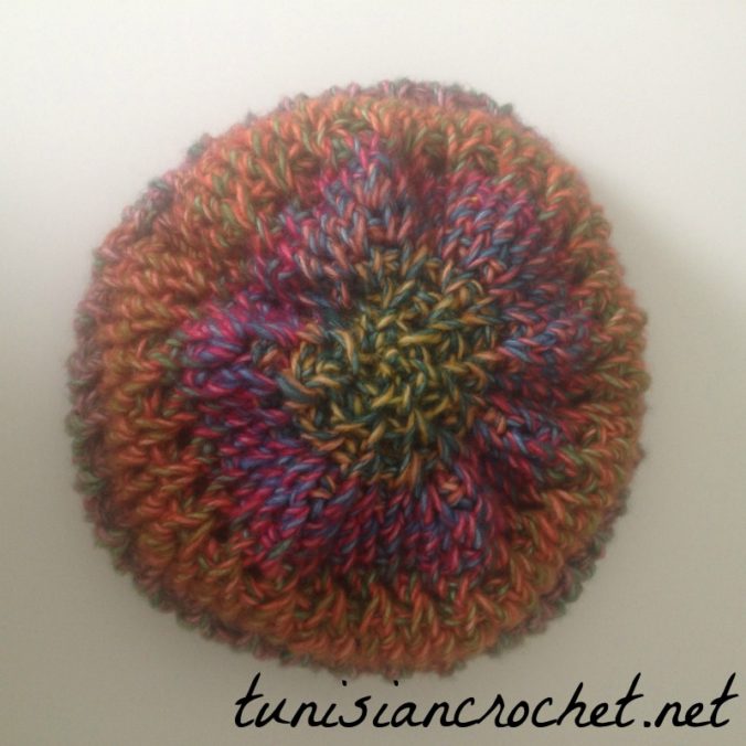 Rainbow Slouchy Beanie ~ Tunisian Crochet Chick {Free Crochet Pattern}