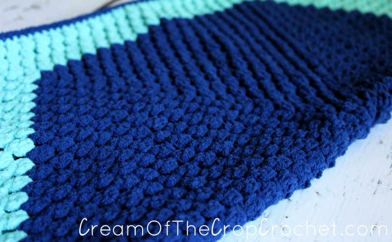 Cream Of The Crop Crochet ~ Cluster Color Blocked Preemie Blanket {Free Crochet Pattern}