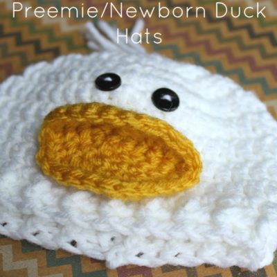 Preemie Newborn Duck Hat Crochet Pattern