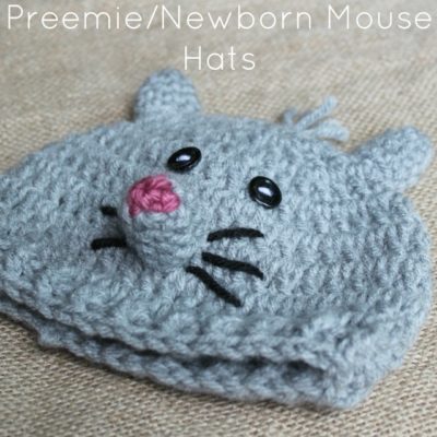 Preemie Newborn Mouse Hat Crochet Pattern