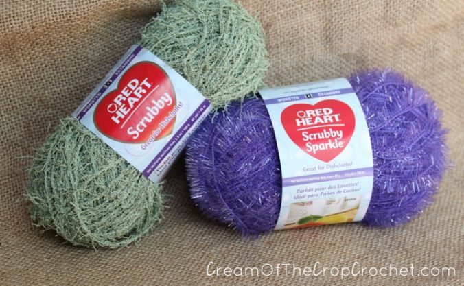 Cream Of The Crop Crochet ~ Red Heart Scrubby {Yarn Review}