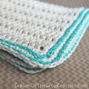 Cream Of The Crop Crochet ~ Splash Of Color Washcloth/Dishcloth {Free Crochet Pattern}