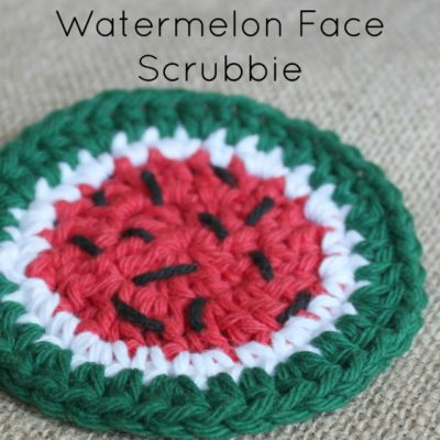 Watermelon Face Scrubbie Crochet Pattern