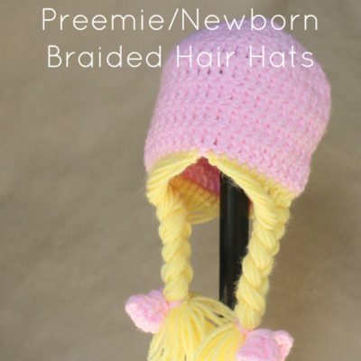 Preemie Newborn Braided Hair Hat Crochet Pattern