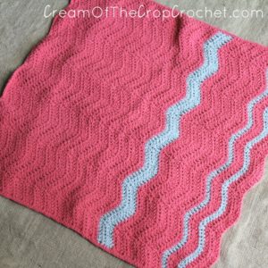 Cream Of The Crop Crochet ~ Ripple Preemie Blanket {Free Crochet Pattern}