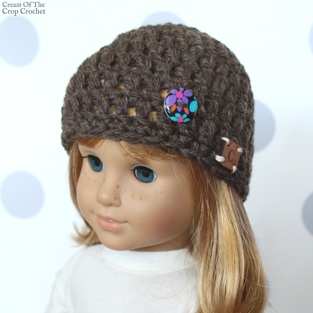 18 Inch Doll Tori Hat Crochet Pattern | Cream Of The Crop Crochet