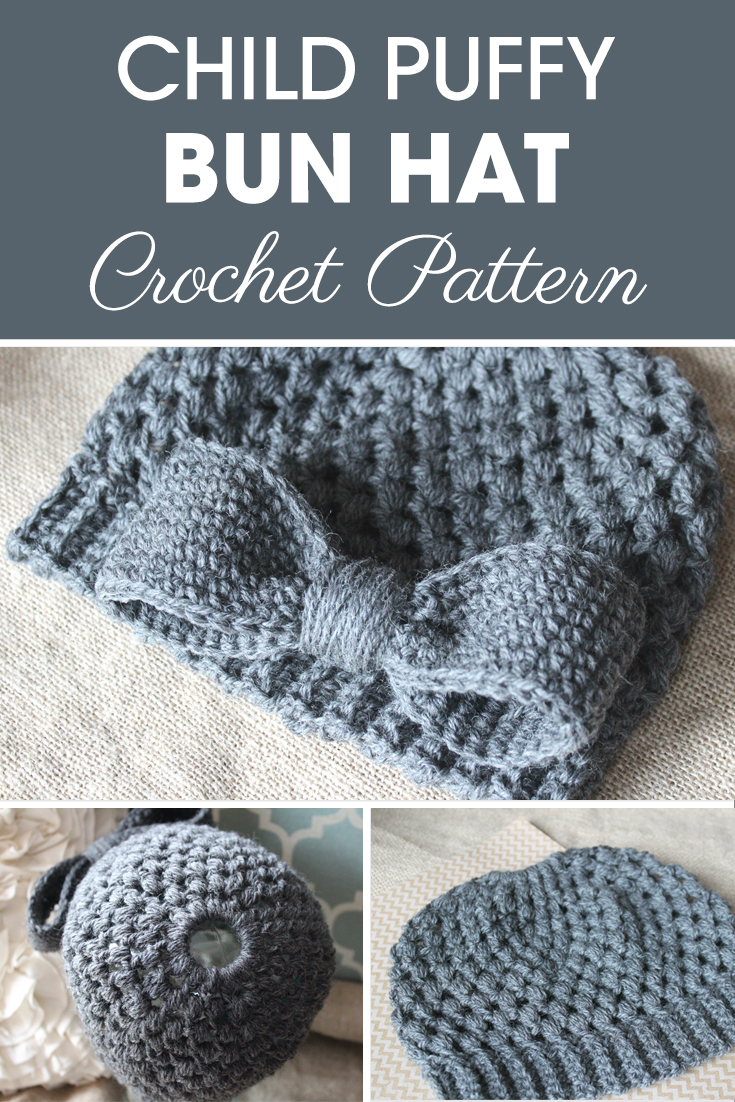 You've been asking for a Child Puffy Bun Hat, and here it is! #crochet #crochetlove #crochetaddict #crochetpattern #crochetinspiration #ilovecrochet #crochetgifts #crochet365 #addictedtocrochet #yarnaddict #yarnlove