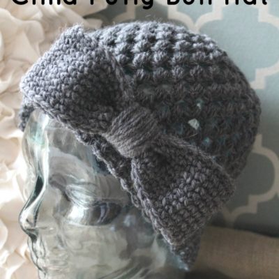 Child Makenzie Bun Hat Crochet Pattern