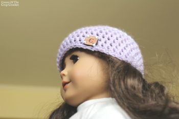 18 Inch Doll Camila Hat Crochet Pattern | Cream Of The Crop Crochet