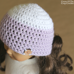 18 Inch Doll Camila Hat Crochet Pattern | Cream Of The Crop Crochet