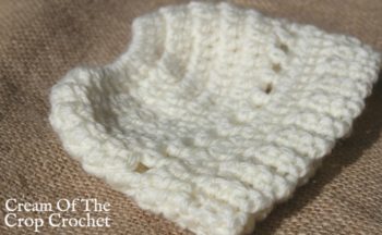 18 Inch Doll Madison Messy Bun Hat Crochet Pattern | Cream Of The Crop Crochet