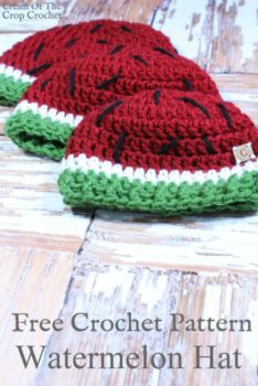Watermelon Hat Crochet Pattern | Cream Of The Crop Crochet