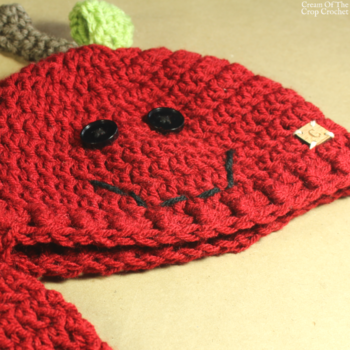 Ann the Apple Hat Crochet Pattern | Cream Of The Crop Crochet