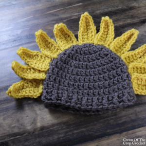 Saddie the Sunflower Hat Crochet Pattern | Cream Of The Crop Crochet