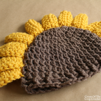 Sadie the Sunflower Hat Crochet Pattern | Cream Of The Crop Crochet