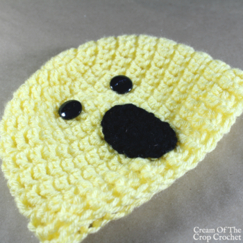 Surprise Face Emoji Hat Crochet Pattern | Cream Of The Crop Crochet