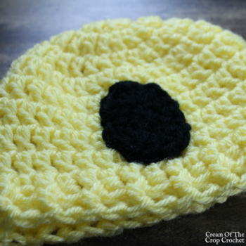 Surprised Face Emoji Hat Crochet Pattern | Cream Of The Crop Crochet