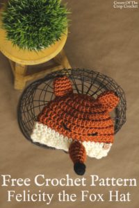 Felicity the Fox Hat Crochet Pattern | Cream Of The Crop Crochet