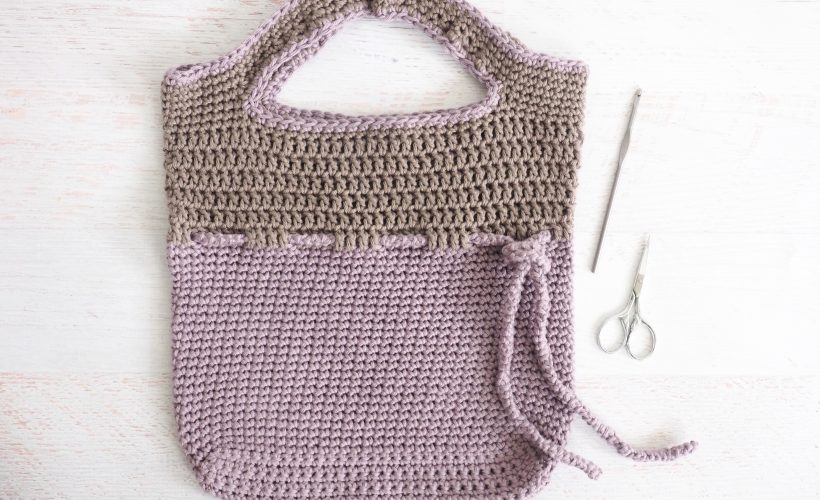 Lilac Roped Bag Crochet Pattern