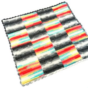 Basketweave Blocks Baby Crochet Blanket