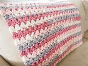 Cross-Over Block Stitch Baby Crochet Blanket