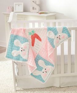 Luv My Bunny Crochet Blanket