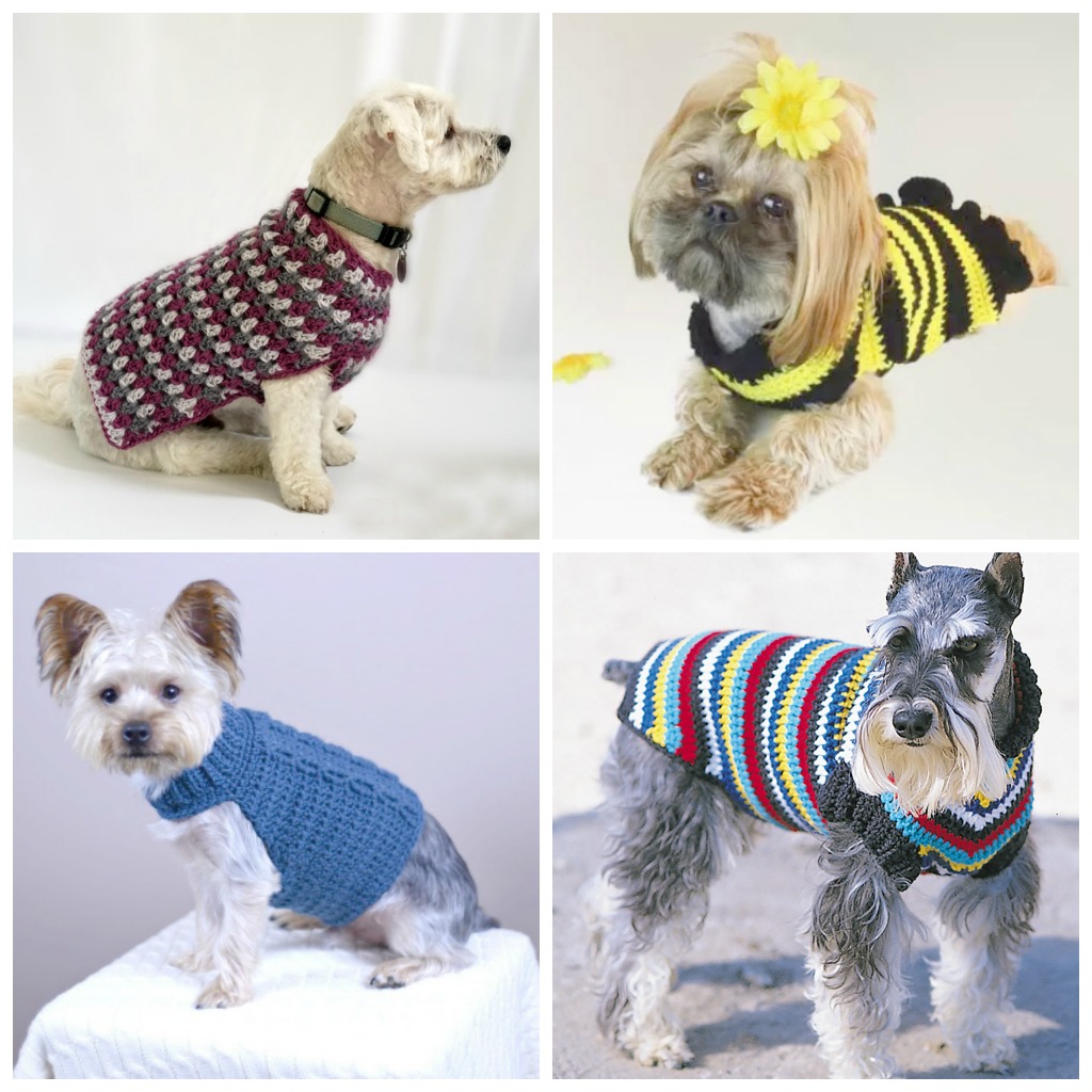 12 Crochet Dog Sweater Patterns For Your Fur Babies Cream Of The
