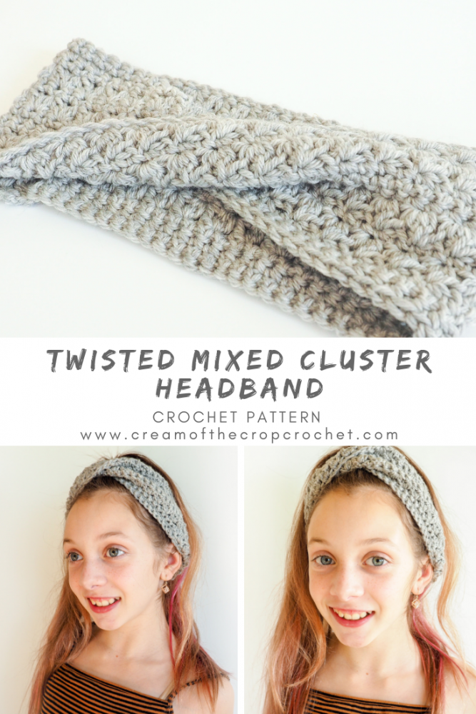 This free crochet pattern will keep your ears warm and your hair looking good. This crochet headband is such a fun and beautiful project to make. #CrochetHeadband #CrochetPattern #CrochetAddict 